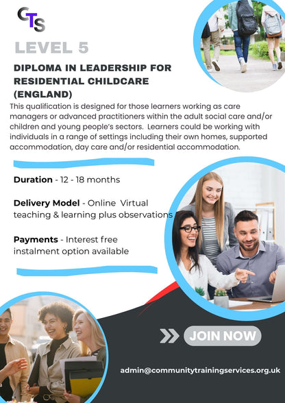 Level 5 Leadership & Management in Residential Childcare